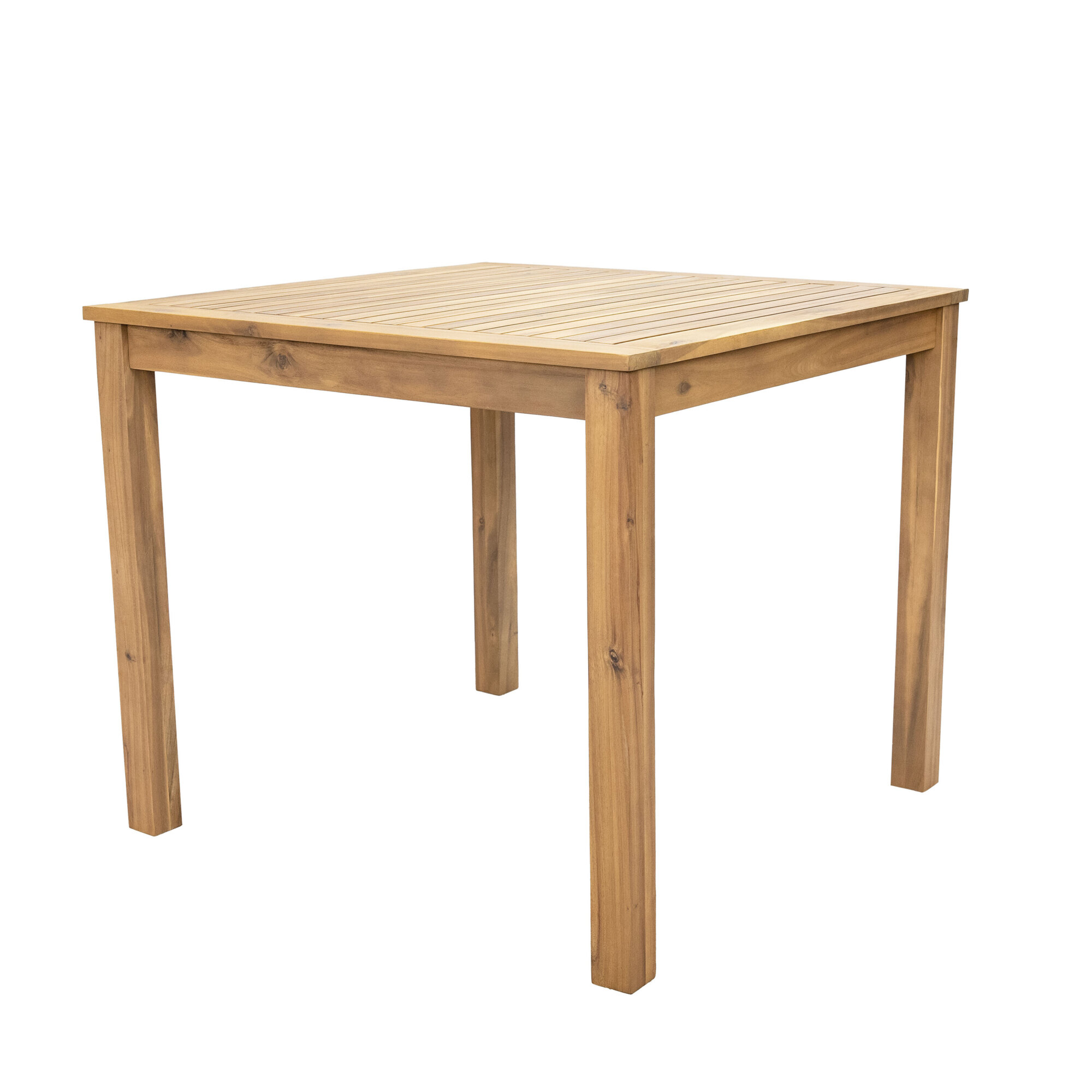Sunnydaze Decor Rodanthe Acacia Wood Outdoor Dining Table — 33.75in. Width, Natural Oil Finish, Model# BOD-5641